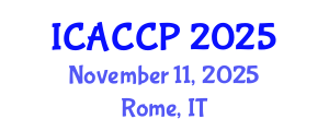 International Conference on Agricultural Chemistry and Crop Protection (ICACCP) November 11, 2025 - Rome, Italy