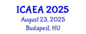 International Conference on Agricultural Economics and Agribusiness (ICAEA) August 23, 2025 - Budapest, Hungary