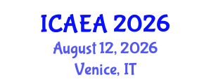 International Conference on Agricultural Economics and Agribusiness (ICAEA) August 12, 2026 - Venice, Italy