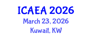 International Conference on Agricultural Economics and Agribusiness (ICAEA) March 23, 2026 - Kuwait, Kuwait International Conference on Agricultural Economics and Agribusiness (ICAEA) March 23, 2026 - Kuwait, Kuwait