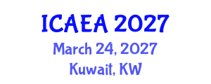 International Conference on Agricultural Economics and Agribusiness (ICAEA) March 24, 2027 - Kuwait, Kuwait International Conference on Agricultural Economics and Agribusiness (ICAEA) March 24, 2027 - Kuwait, Kuwait