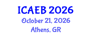 International Conference on Agricultural Economics and Business (ICAEB) October 21, 2026 - Athens, Greece