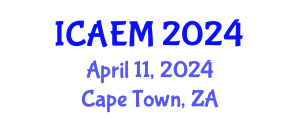 International Conference on Agricultural Economics and Management (ICAEM) April 11, 2024 - Cape Town, South Africa