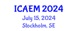 International Conference on Agricultural Economics and Management (ICAEM) July 15, 2024 - Stockholm, Sweden