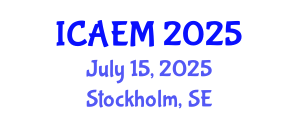 International Conference on Agricultural Economics and Management (ICAEM) July 15, 2025 - Stockholm, Sweden
