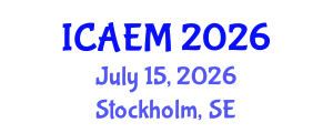 International Conference on Agricultural Economics and Management (ICAEM) July 15, 2026 - Stockholm, Sweden