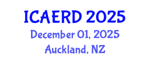 International Conference on Agricultural Economics and Rural Development (ICAERD) December 01, 2025 - Auckland, New Zealand