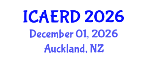 International Conference on Agricultural Economics and Rural Development (ICAERD) December 01, 2026 - Auckland, New Zealand International Conference on Agricultural Economics and Rural Development (ICAERD) December 01, 2026 - Auckland, New Zealand