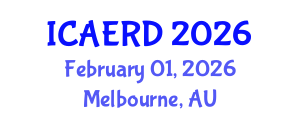 International Conference on Agricultural Economics and Rural Development (ICAERD) February 01, 2026 - Melbourne, Australia