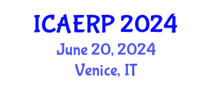 International Conference on Agricultural Economics and Rural Policies (ICAERP) June 20, 2024 - Venice, Italy