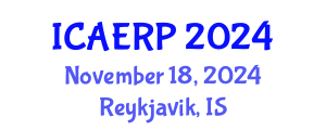 International Conference on Agricultural Economics and Rural Policies (ICAERP) November 18, 2024 - Reykjavik, Iceland