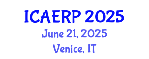 International Conference on Agricultural Economics and Rural Policies (ICAERP) June 21, 2025 - Venice, Italy