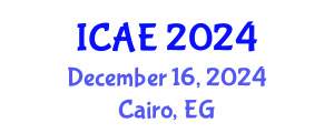 International Conference on Agricultural Economics (ICAE) December 16, 2024 - Cairo, Egypt