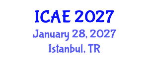International Conference on Agricultural Economics (ICAE) January 28, 2027 - Istanbul, Turkey International Conference on Agricultural Economics (ICAE) January 28, 2027 - Istanbul, Turkey