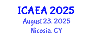 International Conference on Agricultural Engineering and Agroecology (ICAEA) August 23, 2025 - Nicosia, Cyprus