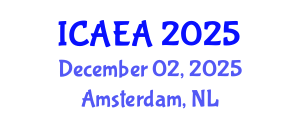 International Conference on Agricultural Engineering and Agroecology (ICAEA) December 02, 2025 - Amsterdam, Netherlands
