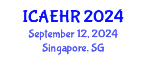 International Conference on Agricultural Engineering and Horticulture Research (ICAEHR) September 12, 2024 - Singapore, Singapore