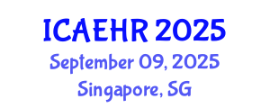 International Conference on Agricultural Engineering and Horticulture Research (ICAEHR) September 09, 2025 - Singapore, Singapore