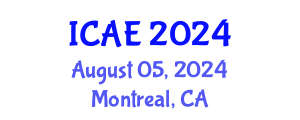 International Conference on Agricultural Engineering (ICAE) August 05, 2024 - Montreal, Canada