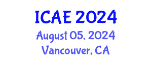 International Conference on Agricultural Engineering (ICAE) August 05, 2024 - Vancouver, Canada