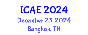 International Conference on Agricultural Engineering (ICAE) December 23, 2024 - Bangkok, Thailand