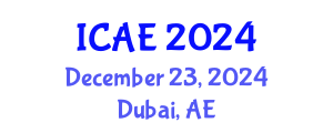 International Conference on Agricultural Engineering (ICAE) December 23, 2024 - Dubai, United Arab Emirates