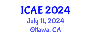 International Conference on Agricultural Engineering (ICAE) July 11, 2024 - Ottawa, Canada