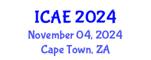 International Conference on Agricultural Engineering (ICAE) November 04, 2024 - Cape Town, South Africa