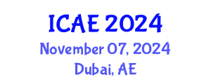 International Conference on Agricultural Engineering (ICAE) November 07, 2024 - Dubai, United Arab Emirates