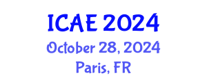 International Conference on Agricultural Engineering (ICAE) October 28, 2024 - Paris, France