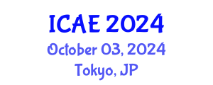 International Conference on Agricultural Engineering (ICAE) October 03, 2024 - Tokyo, Japan