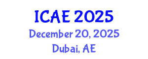 International Conference on Agricultural Engineering (ICAE) December 20, 2025 - Dubai, United Arab Emirates
