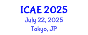 International Conference on Agricultural Engineering (ICAE) July 22, 2025 - Tokyo, Japan