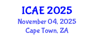 International Conference on Agricultural Engineering (ICAE) November 04, 2025 - Cape Town, South Africa