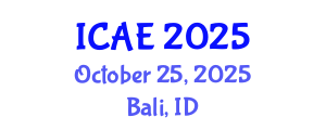 International Conference on Agricultural Engineering (ICAE) October 25, 2025 - Bali, Indonesia