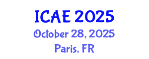 International Conference on Agricultural Engineering (ICAE) October 28, 2025 - Paris, France