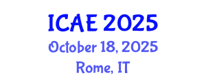 International Conference on Agricultural Engineering (ICAE) October 18, 2025 - Rome, Italy