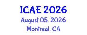 International Conference on Agricultural Engineering (ICAE) August 05, 2026 - Montreal, Canada