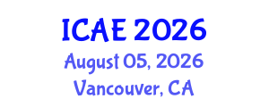 International Conference on Agricultural Engineering (ICAE) August 05, 2026 - Vancouver, Canada