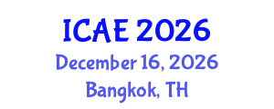 International Conference on Agricultural Engineering (ICAE) December 16, 2026 - Bangkok, Thailand International Conference on Agricultural Engineering (ICAE) December 16, 2026 - Bangkok, Thailand