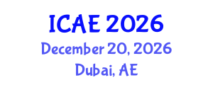 International Conference on Agricultural Engineering (ICAE) December 20, 2026 - Dubai, United Arab Emirates International Conference on Agricultural Engineering (ICAE) December 20, 2026 - Dubai, United Arab Emirates