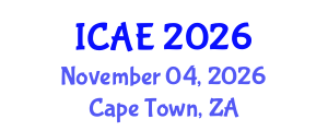 International Conference on Agricultural Engineering (ICAE) November 04, 2026 - Cape Town, South Africa