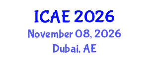 International Conference on Agricultural Engineering (ICAE) November 08, 2026 - Dubai, United Arab Emirates