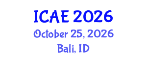 International Conference on Agricultural Engineering (ICAE) October 25, 2026 - Bali, Indonesia