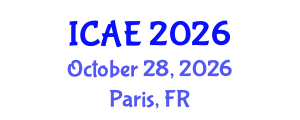 International Conference on Agricultural Engineering (ICAE) October 28, 2026 - Paris, France