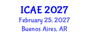 International Conference on Agricultural Engineering (ICAE) February 25, 2027 - Buenos Aires, Argentina International Conference on Agricultural Engineering (ICAE) February 25, 2027 - Buenos Aires, Argentina