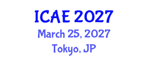 International Conference on Agricultural Engineering (ICAE) March 25, 2027 - Tokyo, Japan International Conference on Agricultural Engineering (ICAE) March 25, 2027 - Tokyo, Japan