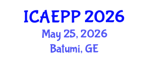 International Conference on Agricultural Entomology and Plant Pathology (ICAEPP) May 25, 2026 - Batumi, Georgia International Conference on Agricultural Entomology and Plant Pathology (ICAEPP) May 25, 2026 - Batumi, Georgia