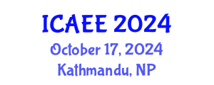 International Conference on Agricultural Environment and Economics (ICAEE) October 17, 2024 - Kathmandu, Nepal