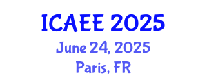 International Conference on Agricultural Environment and Economics (ICAEE) June 24, 2025 - Paris, France